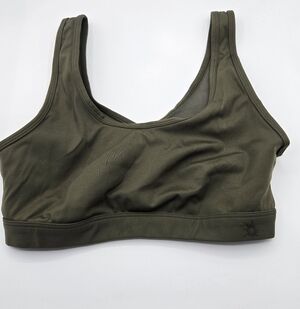 Offline x Aerie | Olive Green Mesh Back Sports Bra Size Medium